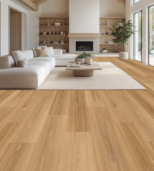 AquaProof Radcliff waterproof laminate flooring installed in a living room
