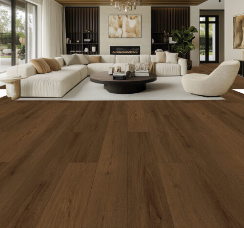 AquaProof XL Wainscott waterproof laminate flooring installed in a living room